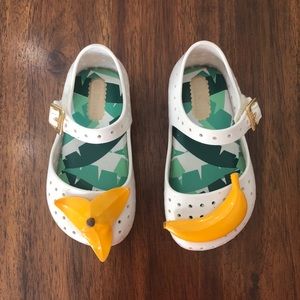 Mini Melissa Banana Shoes Toddler Size 6